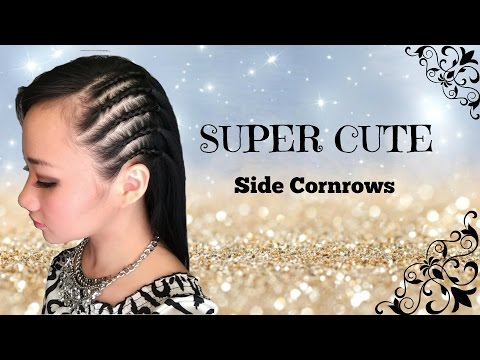 quick-party-hairstyle-:-side-cornrows