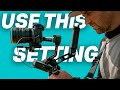 Dji rs3 gimbal settings  from shaky to super smooth footage