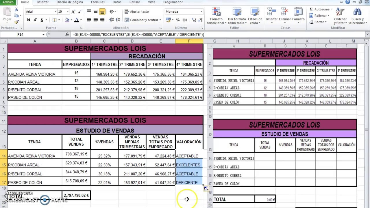 lista de compras supermercado excel