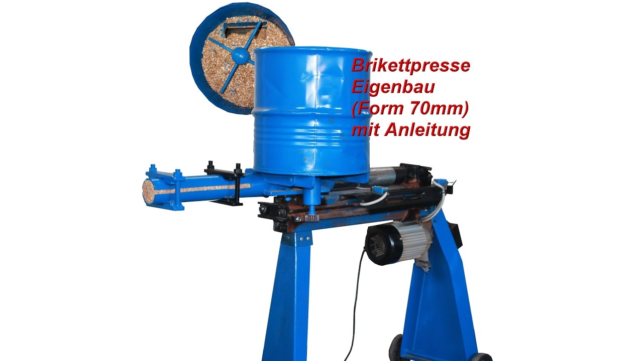 Brikettpresse Eigenbau, Brikettpresse, Brikettierpresse