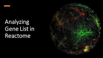 Analyzing Gene List in Reactome