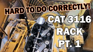 Technically, A Headache! How to install Cat 3116 injectors and adjust the Rack.