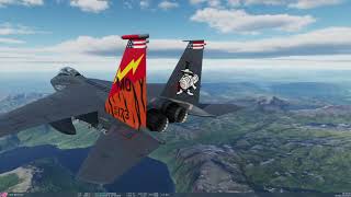 [DCS: F-15E] 退役フライトシマーのフライトログ 467　Steam入力と箱コンでムービー作ってると聞いて試行錯誤してる動画w