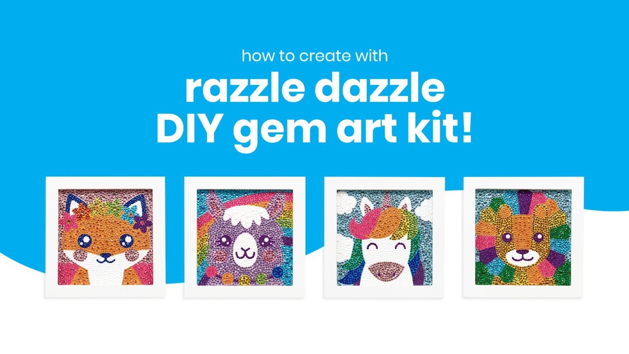 Ooly Razzle Dazzle DIY Mini Gem Art Kit Rad Rainbow