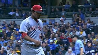 CIN@MIL: Corcino fans four in first career start