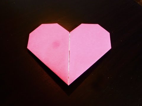 Come fare A forma di cuore. Origami. L&rsquo;arte di piegare la carta.