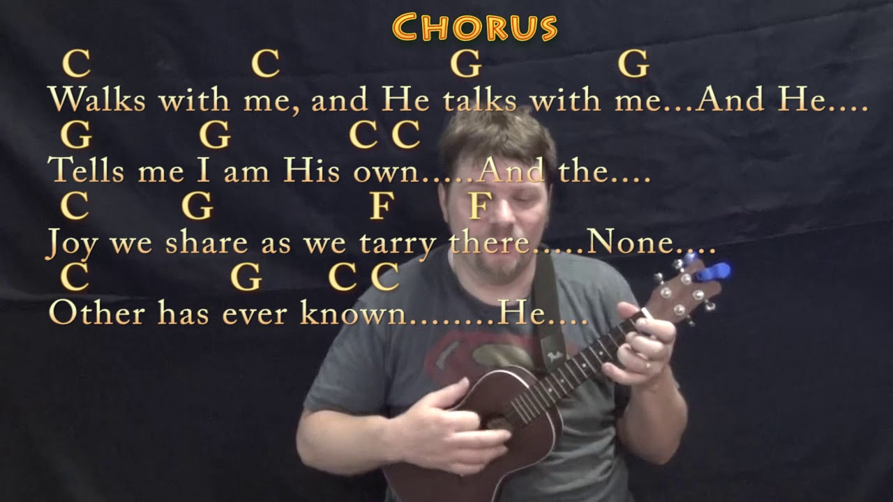 In The Garden Hymn Ukulele Cover Lesson In C With Chords Lyrics