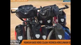 Pasangan Kakek Nenek Jelajahai Indonesia Menggunakan Sepeda - Kompas TV Pontianak