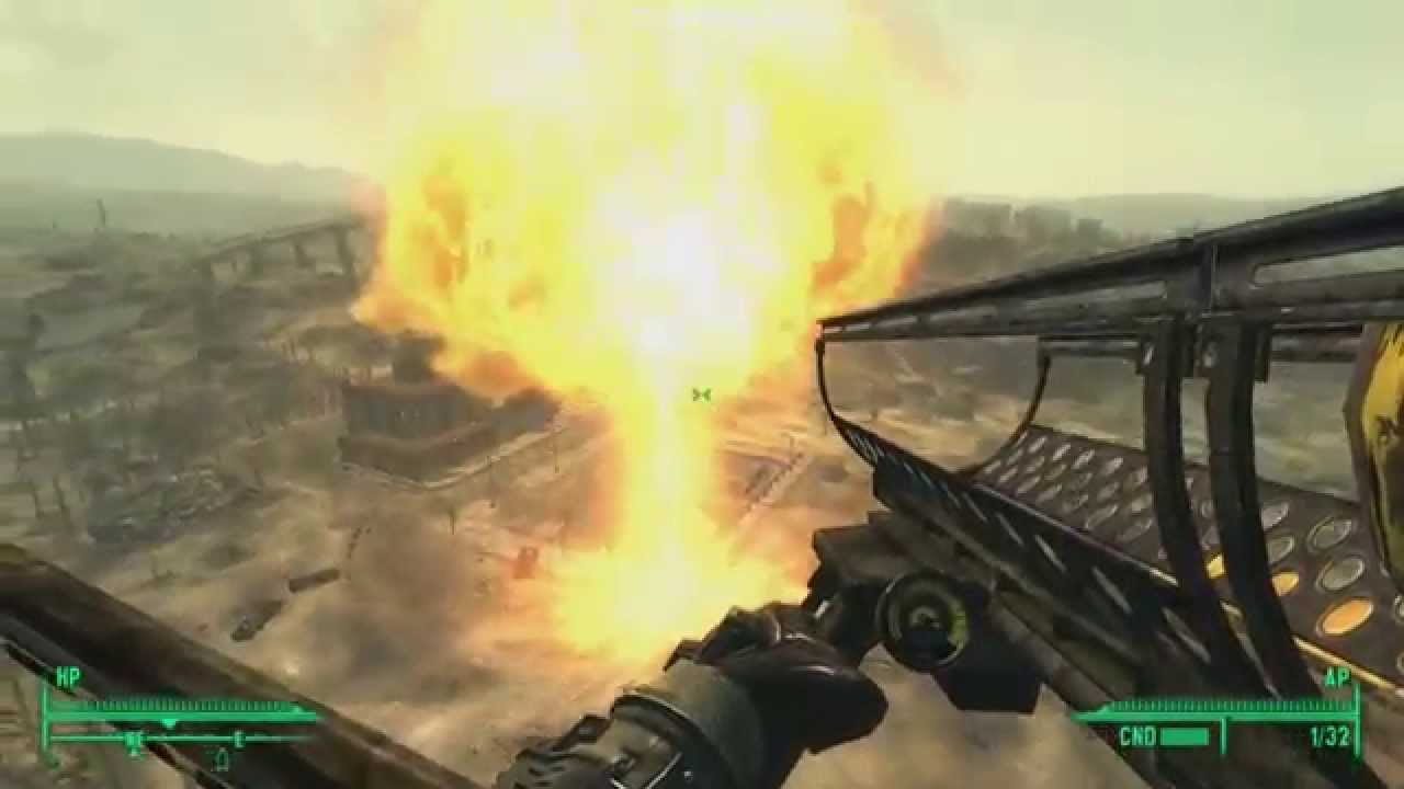 Fallout 3 - Nuke Missile Launcher vs NEW Fatman - YouTube