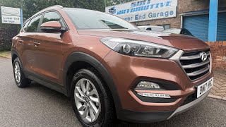 2017 Hyundai Tucson 1.7 Crdi Se Nav Blue Drive 2Wd Intense Copper 5 Door Suv Manual Diesel