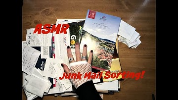 ASMR | JUNK MAIL SORTING | RECEIPT CRINKLING | PAPER TEARING | PAGE FLIPPING | NO WHISPERING