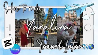 HOW TO MAKE A TRAVEL THEMED INTRO USING CAPCUT AND CANVA ON A PHONE FOR FREE!