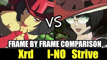 I-NO Xrd vs Strive Frame-By-Frame Comparison