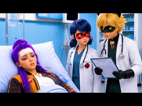 RUMI VA À L'HÔPITAL D'URGENCE EN AMBULANCE ! LADYBUG ET CHAT NOIR DOCTEUR SOIGNE RUMI KPOP DEMON !!
