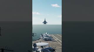Su 27 Carrier Landing With a Cobra