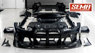 REVEALING OUR G82 M4 GTR WIDEBODY KIT! SEMA 2023 BTS!