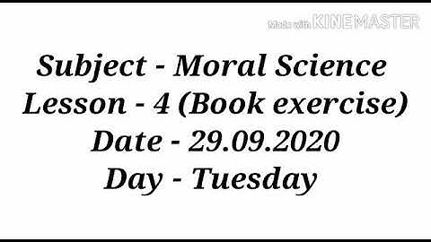 Class1/ moral  science  / Lesson 4/ book  exercise ‐B