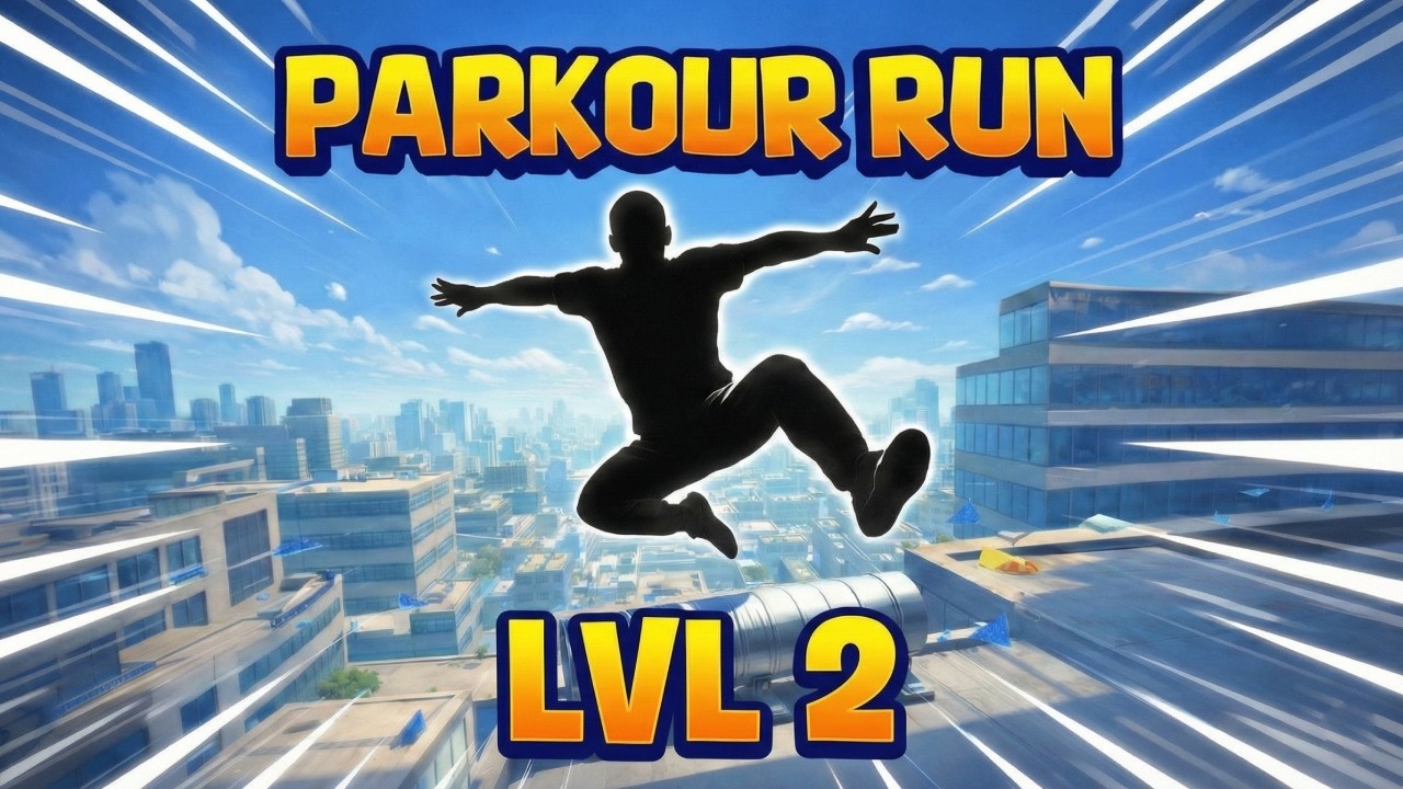 ROOFTOP PARKOUR RUN 🏙️ | Level 2 Obstacle Challenge | Immersive Workout