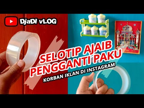 Selotip Ajaib Pengganti Paku - Home Trick. 