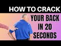 Mid-Back Or Thoracic Pain! How To Crack Your Back In 20 Seconds To Stop It