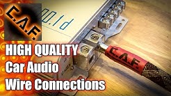 HIGH QUALITY Power Wire Connections - CarAudioFabrication 