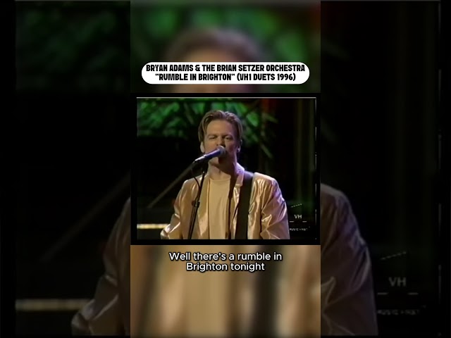 In March of 1996, @bryanadams and The Brian Setzer Orchestra performed together for VH1 Duets