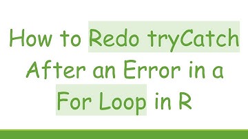How to Redo tryCatch After an Error in a For Loop in R