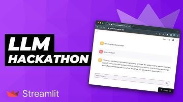 Streamlit LLM Hackathon