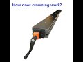 How does crowning working on press brake?crowning table for press brake
