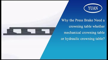 Why Press Brake need a crowning table whether mechanical crowning table or hydraulic crowning table?