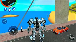 Robot Car Transformer Rope Hero Vegas Games - New 2023 Game of BMW X6 robot - IOS Android Gameplay screenshot 5