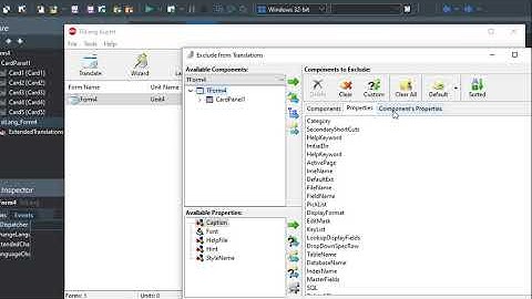 Exclude All TCard.Caption properties from TsiLang translations