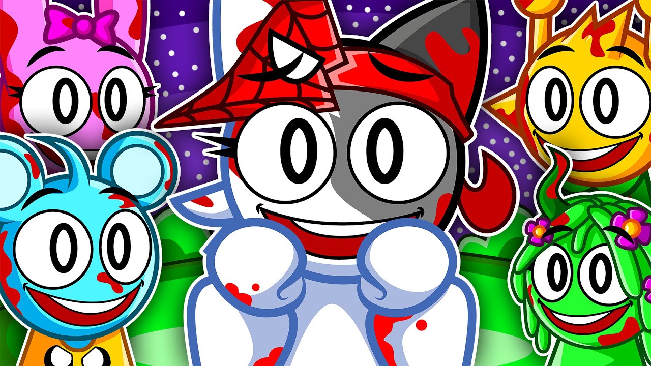 SPRUNKI pero INFECTADOS por la SONRISA de WENDA HORROR 😁