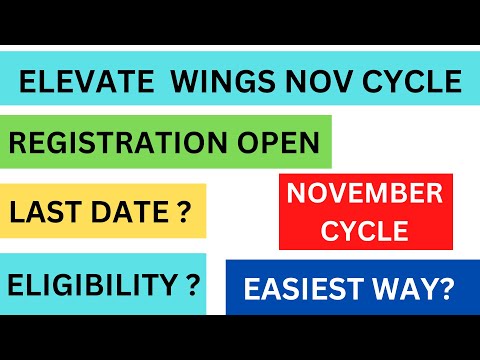 TCS ELEVATE WINGS 1 NOVEMBER CYCLE REGISTRATION SURVEY | tcs wings1|tcs wings1 november 2022