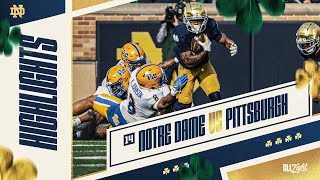 Irish Take Care of Panthers | Highlights vs Pittsburgh | Notre Dame Football