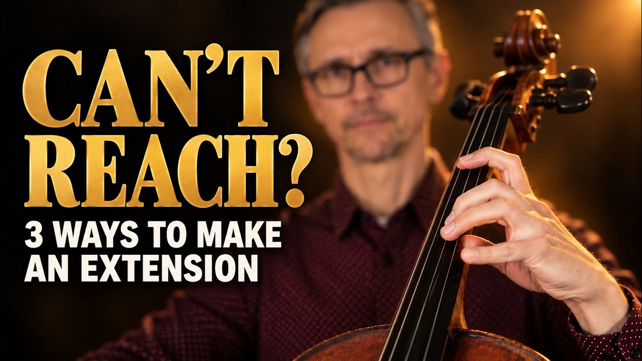 Short Fingers on Cello? Here is How to Make Extensions Work