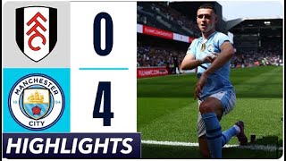 ⚪🔵Fulham vs Manchester City 0-4 | Highlights Premier League 2024 #football #highlights #mancity