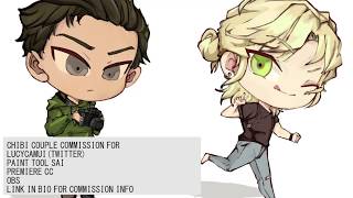 Chibi Couple Commission Timelapse