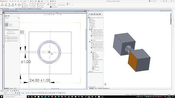 Solidworks 2020 - 2ID eng drawing lesson 11 intro to tolerancing