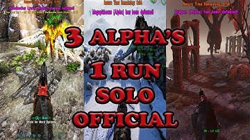 ARK: ALPHA BROODMOTHER, ALPHA MEGAPITHECUS, ALPHA DRAGON, 1 RUN, SOLO, OFFICIAL SERVERS