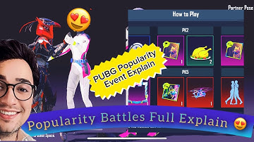 Popularity Battle Event | How To Increase Battle Points | Full Explain | PUBGM