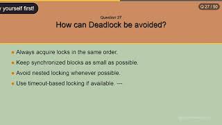 Java MultiThreading Interview Questions answers