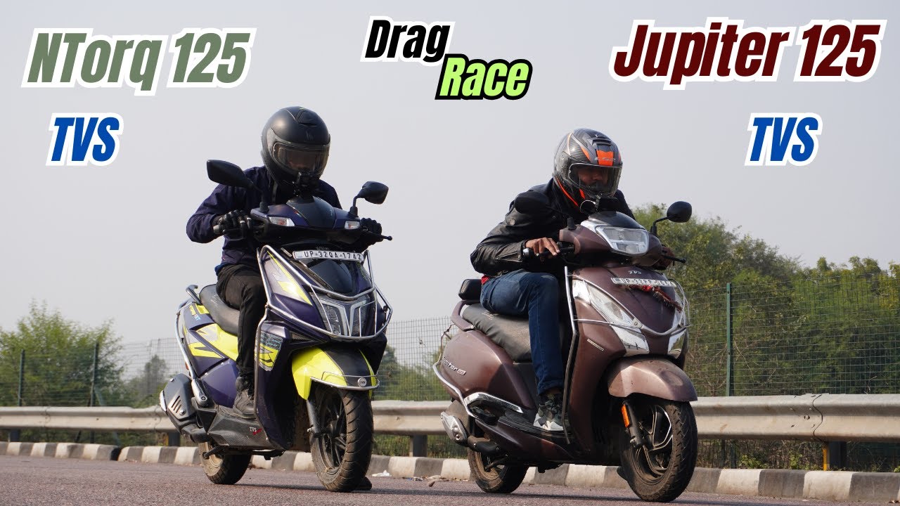 TVS NTorq 125 Xt vs Jupiter 125 Drag Race