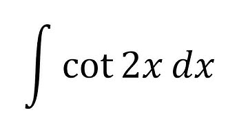 Integral of cot 2x| Integration of cot 2x | Antiderivative of cot 2x | Integral of cot(2x)