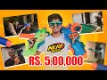 ₹5,00,000 NERF GUNS SHOOTING CHALLENGE IN REAL LIFE BGMI TRAINING GROUND