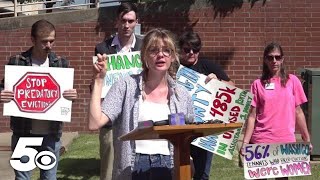 Rising Arkansas eviction rate leads to protest