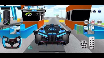 New Blue Bugatti in Service Centre - 3d Driving Class android game || Car Game #gameplay #cargame