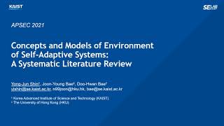 Concepts and Models of Environment of Self-Adaptive Systems: A Systematic Literature Review