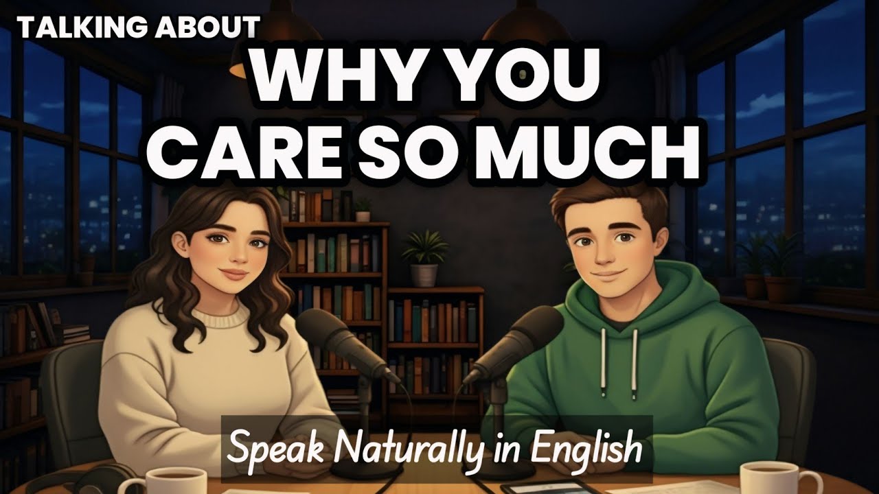 Learn English Through Gentle Conversations | Why You Care So Much (And How to Stop) 