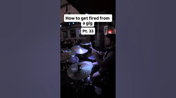 How to get fired from a gig Pt. 33 #drums #drummer #band #live #fail #prank ￼